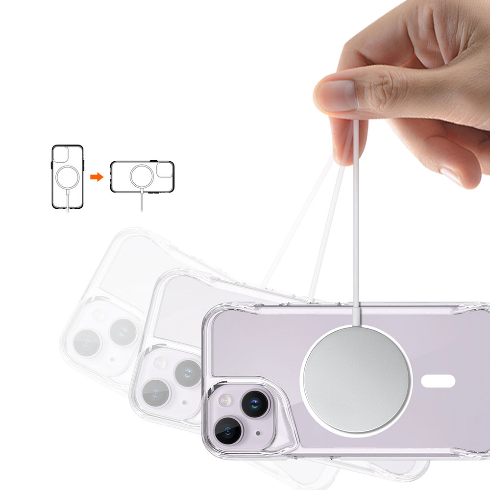 Apple iPhone 15 Plus Uyumlu Magsafe Özellikli T-Max Kapak