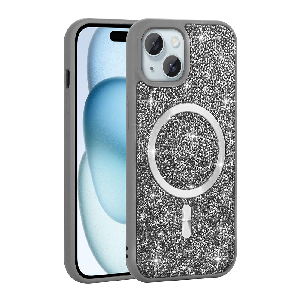 Apple iPhone 14 Uyumlu Magsafe Özellikli Mozaik Silikon Kapak