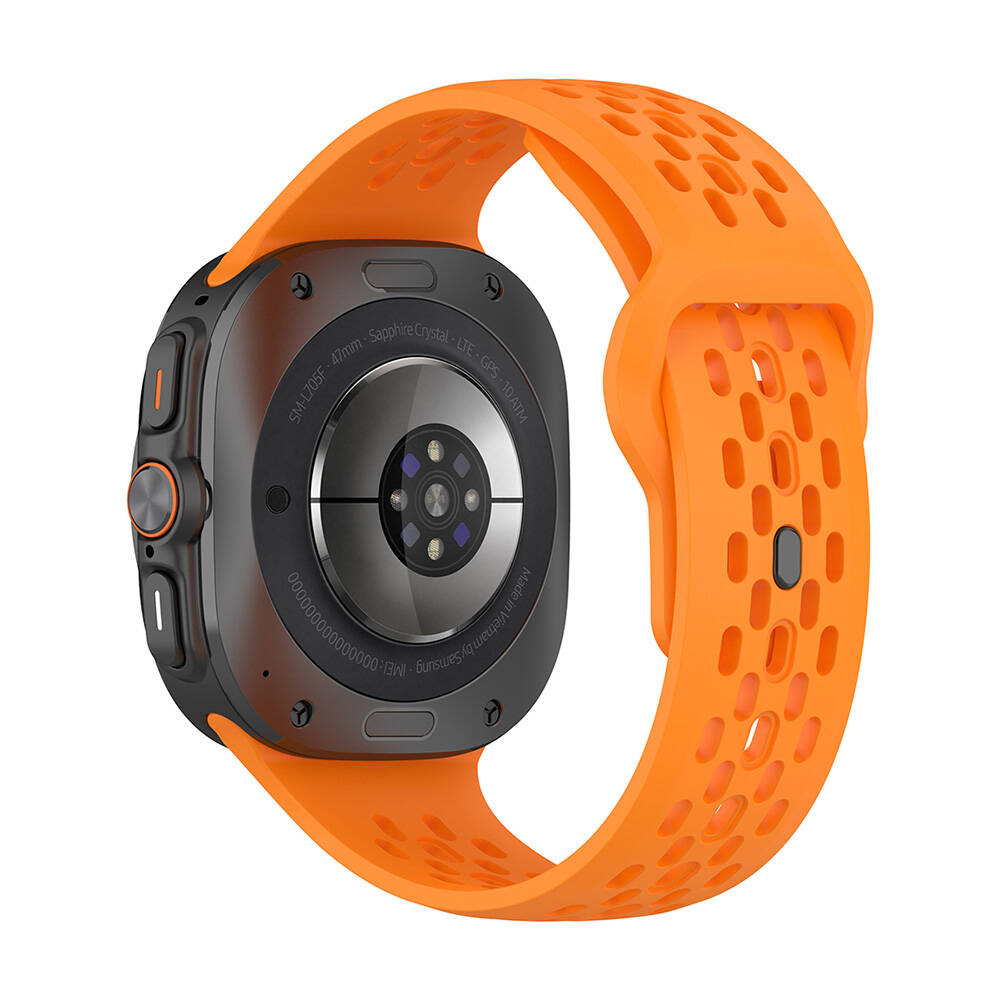 Galaxy Watch Ultra (47mm) için Delikli Tasarım Silikon Kordon-119