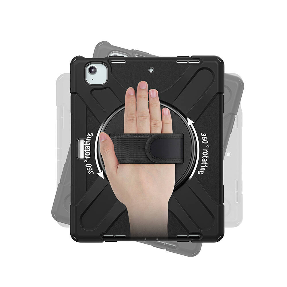 Apple iPad Air 13 2024 Uyumlu Kalem Bölmeli Standlı Defender Sert Kılıf