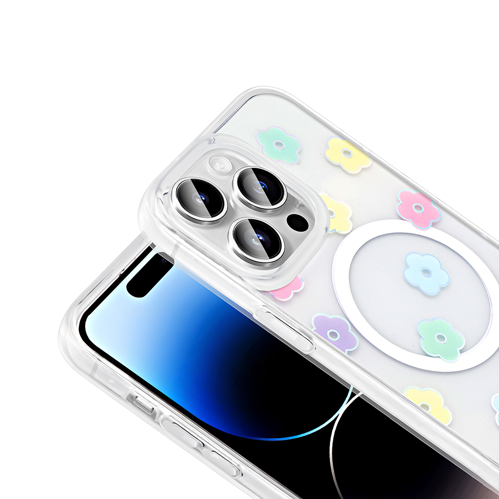 Apple iPhone 14 Pro Uyumlu Magsafe Özellikli Folk Kapak