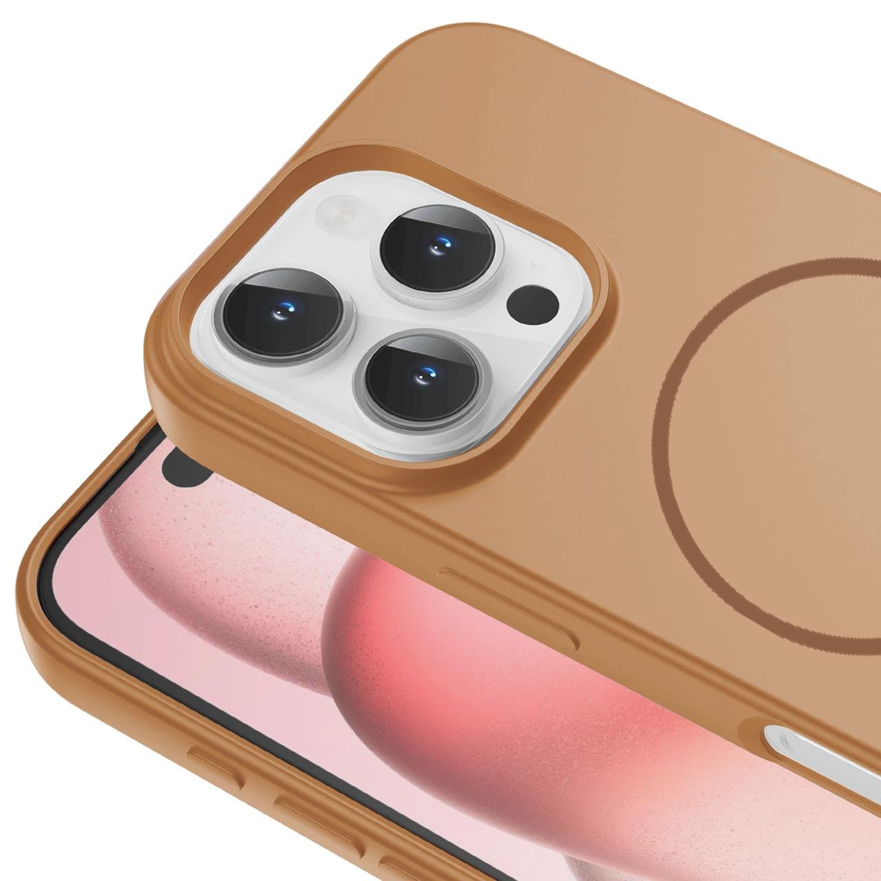 Apple iPhone 14 Uyumlu Magsafe Özellikli İçi Kadife Silikon Aqua Kapak