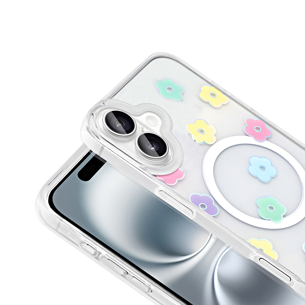 Apple iPhone 16 Plus Uyumlu Magsafe Özellikli Folk Kapak