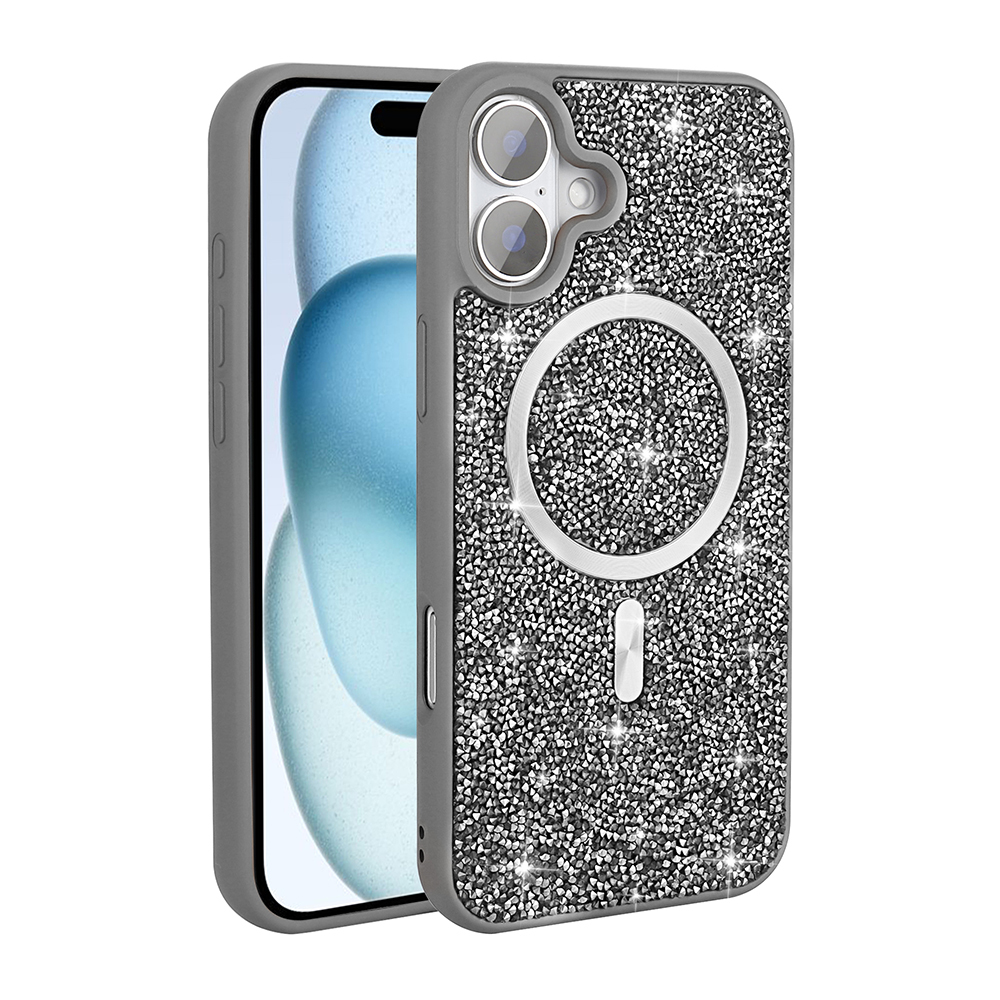 Apple iPhone 16 Pro Uyumlu Magsafe Özellikli Mozaik Silikon Kapak