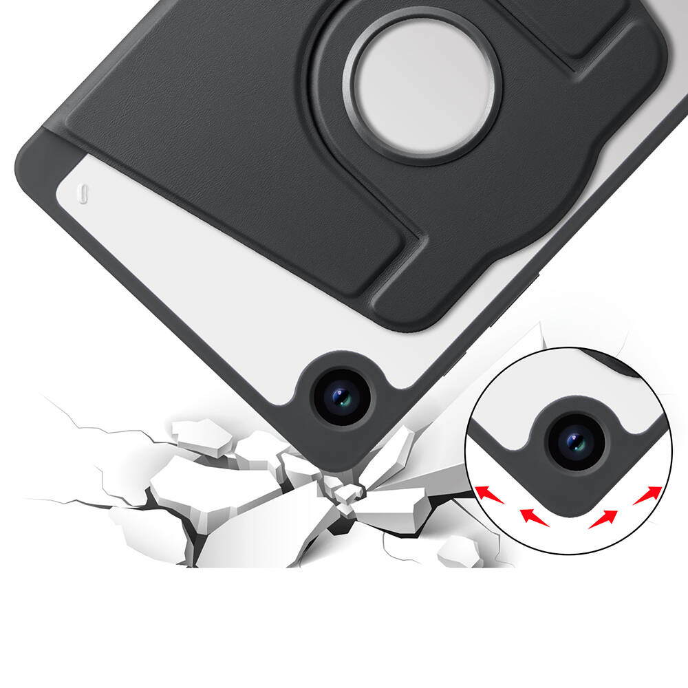 Samsung Galaxy Tab A9 Uyumlu Kalem Bölmeli Standlı Termik Kılıf