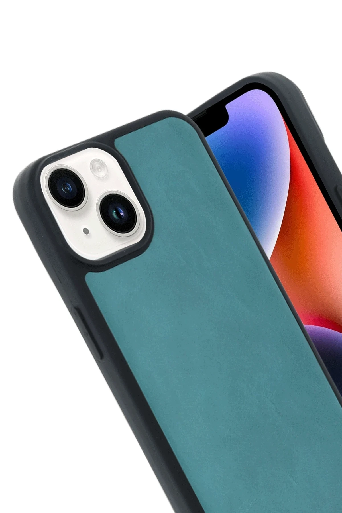 Apple iPhone 15 Uyumlu Premium Suni Deri Aras Kapak