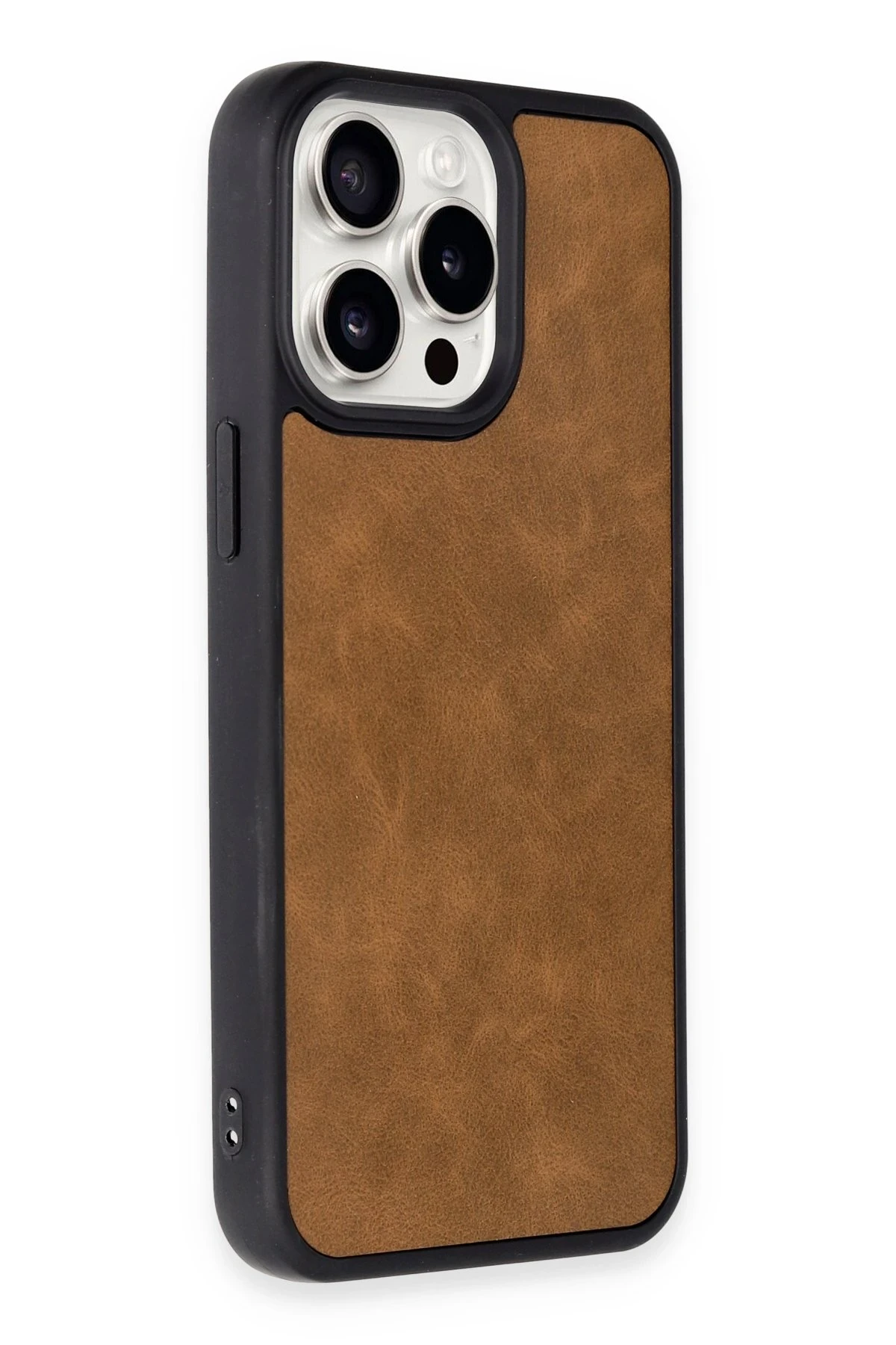 Apple iPhone 15 Pro Max Uyumlu Premium Suni Deri Aras Kapak