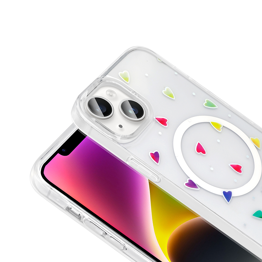 Apple iPhone 15 Uyumlu Magsafe Özellikli Folk Kapak