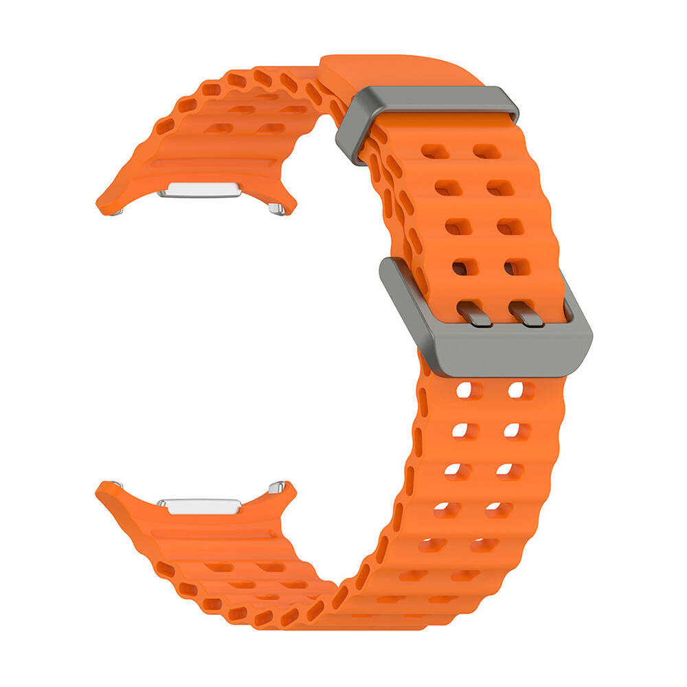 Galaxy Watch Ultra (47mm) için Çift Delikli Tasarım Silikon Kordon-118