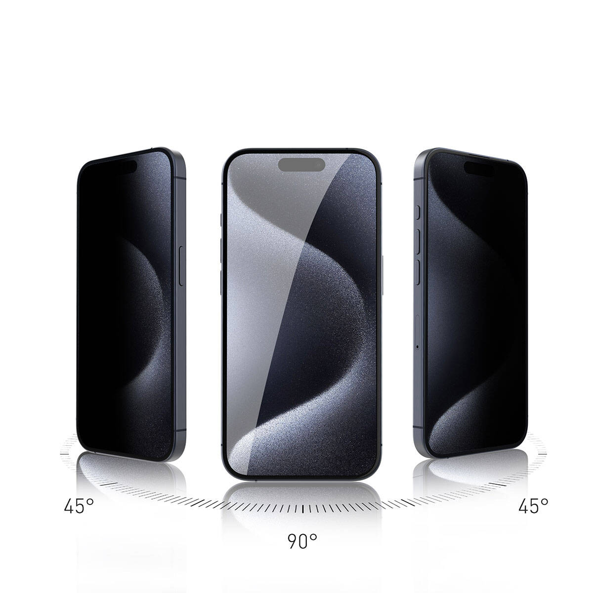 Apple iPhone 14 Pro Uyumlu Premium Hayalet Temperli Cam Ekran Koruyucu