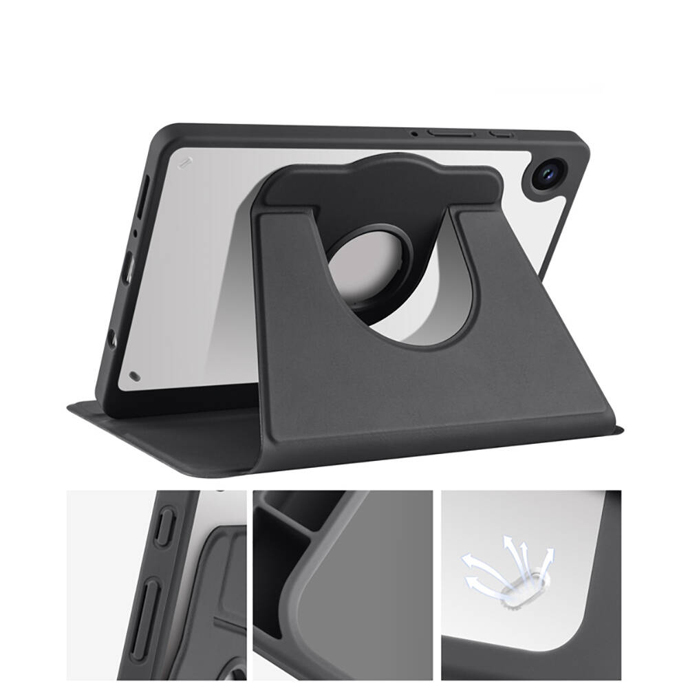 Samsung Galaxy Tab A9 Uyumlu Kalem Bölmeli Standlı Termik Kılıf