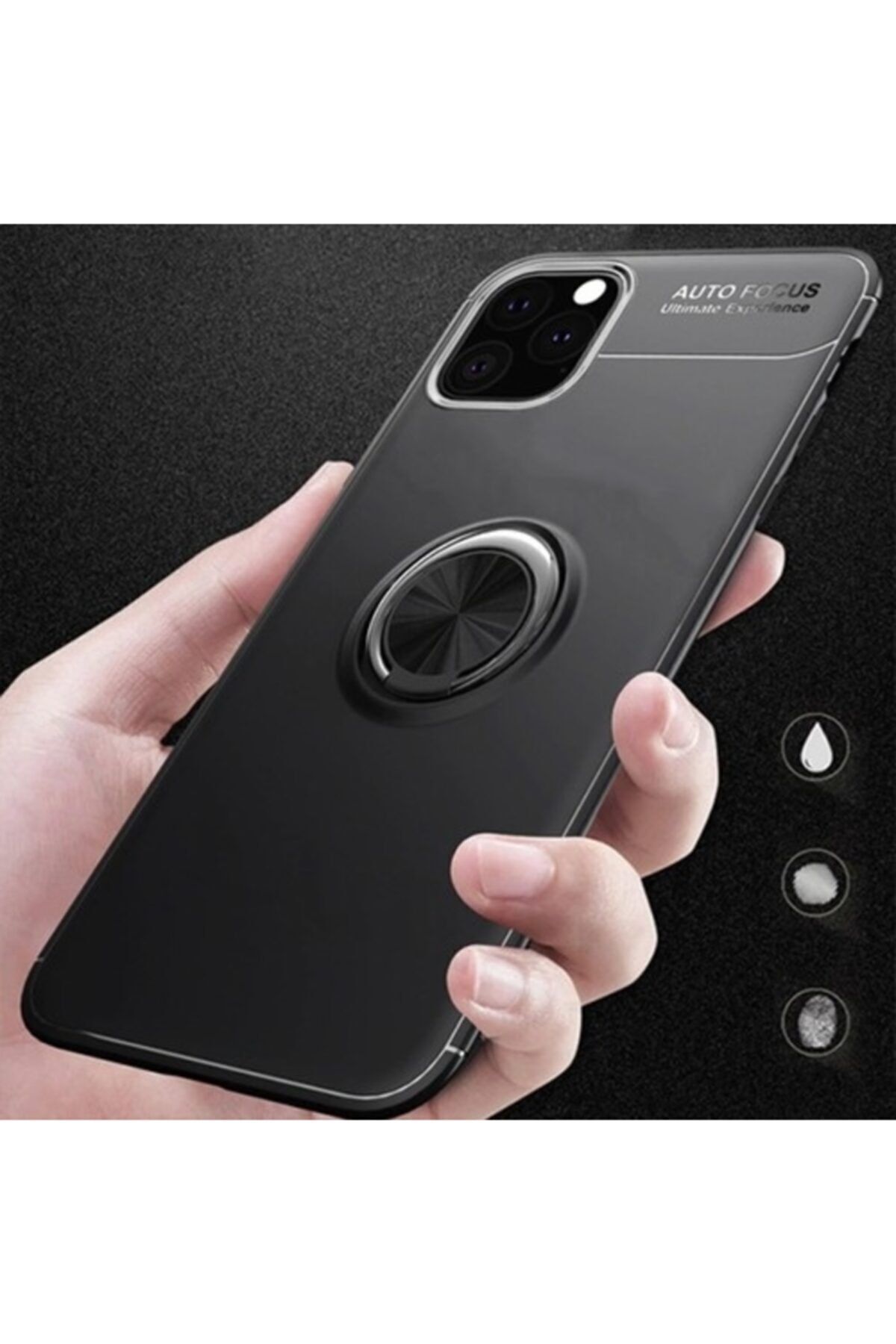 Apple Iphone 11 Kılıf Ultra Korumalı Yüzüklü Manyetik Ravel Silikon Rose Gold