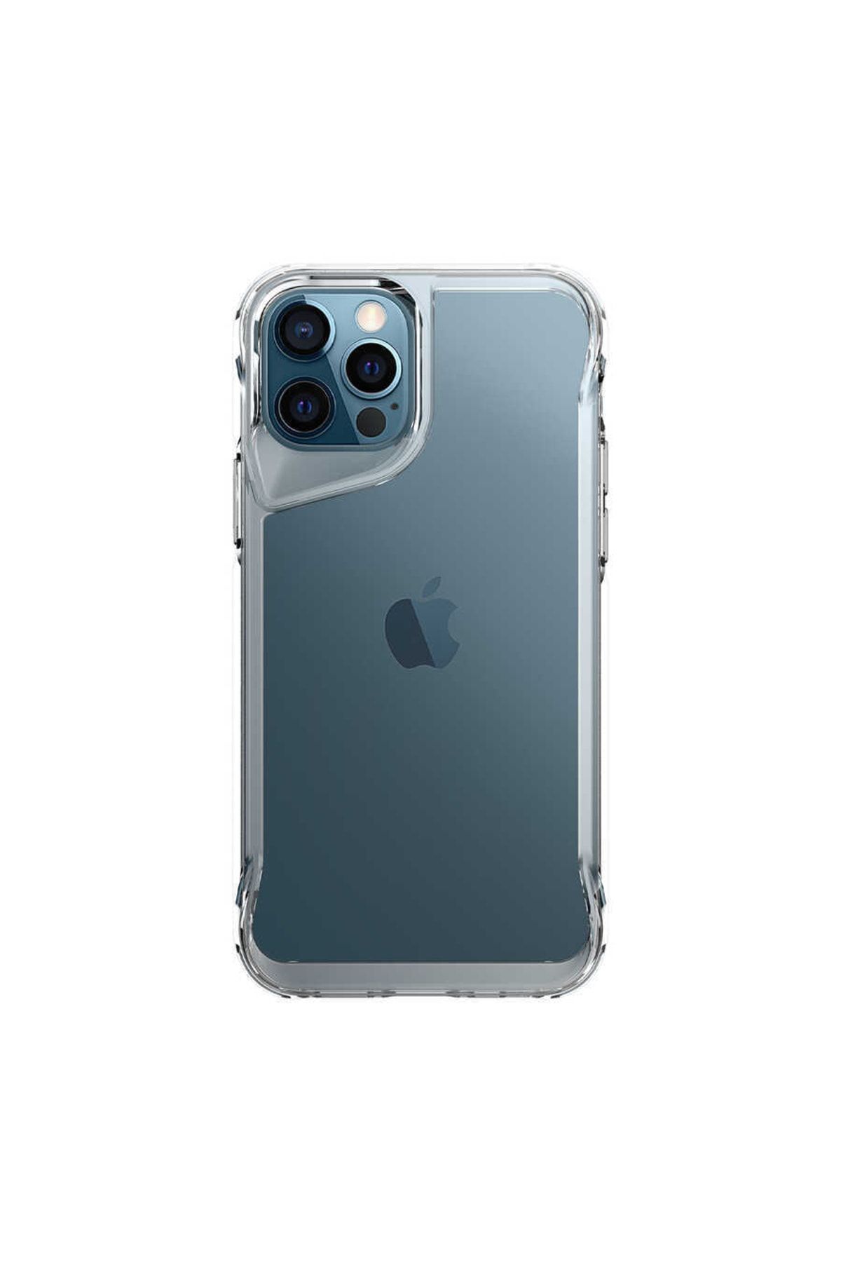 Apple Iphone 12 Pro Max Için Şeffaf T-max Sert Silikon Kapak