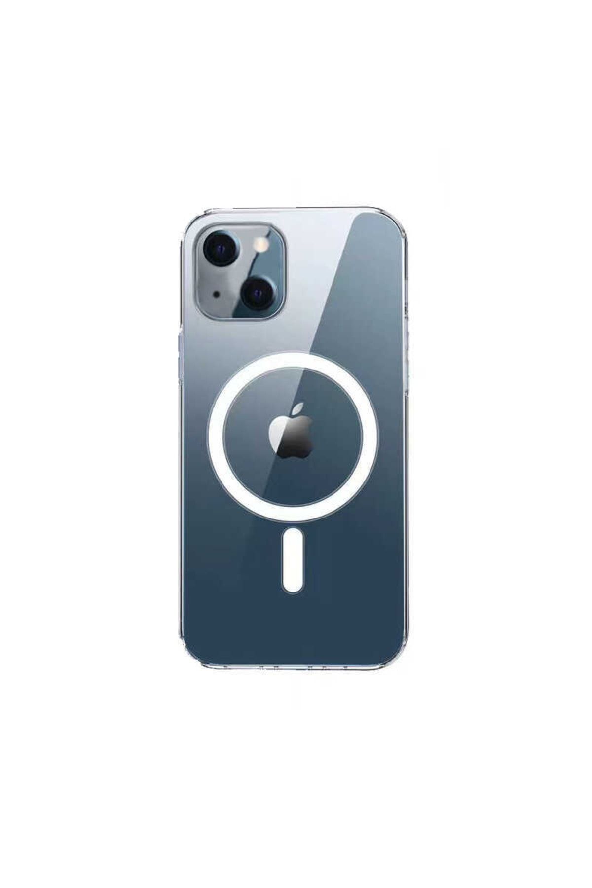 Apple Iphone 13 Için Magnetik Dizaynlı Tacsafe Wireless Kapak Şeffaf