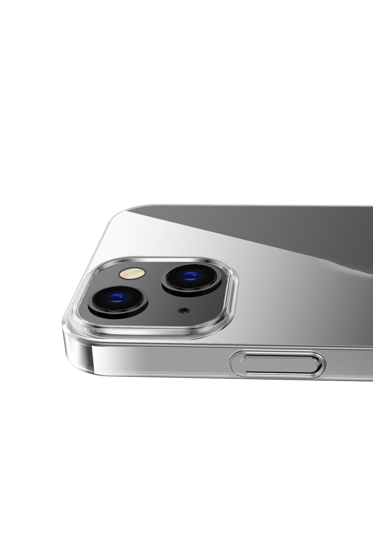 Apple iPhone 15 için Vonn Sert Silikon Kapak Şeffaf