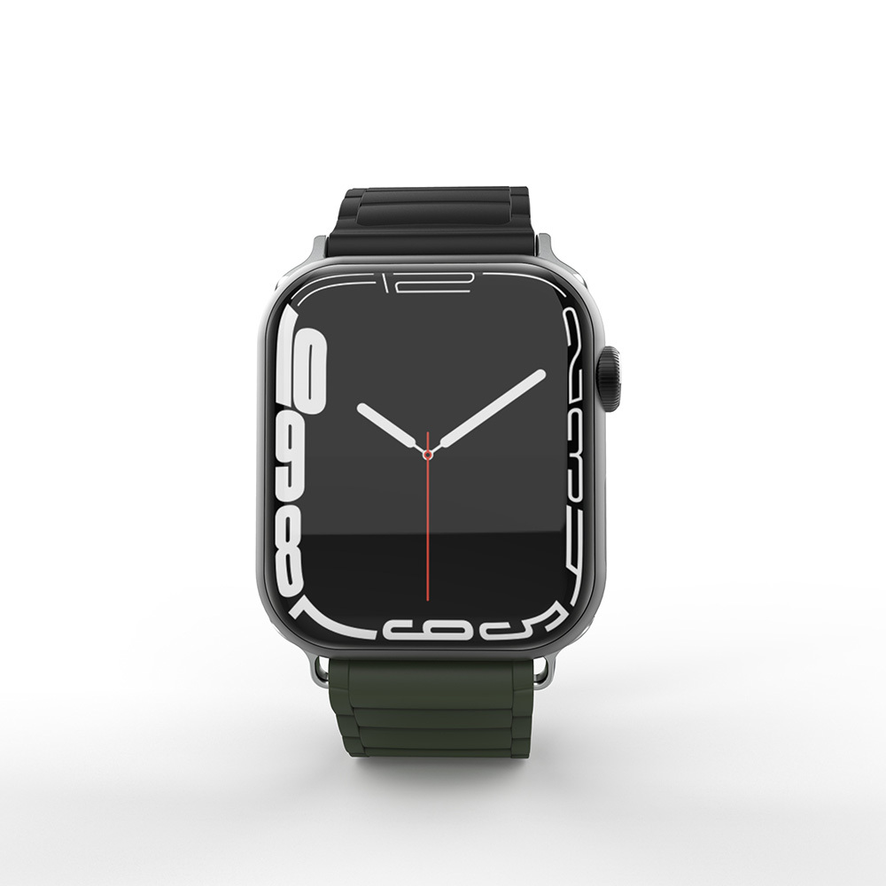 Apple Watch 4 (44mm) Uyumlu Manyetik Silikon Kordon-122