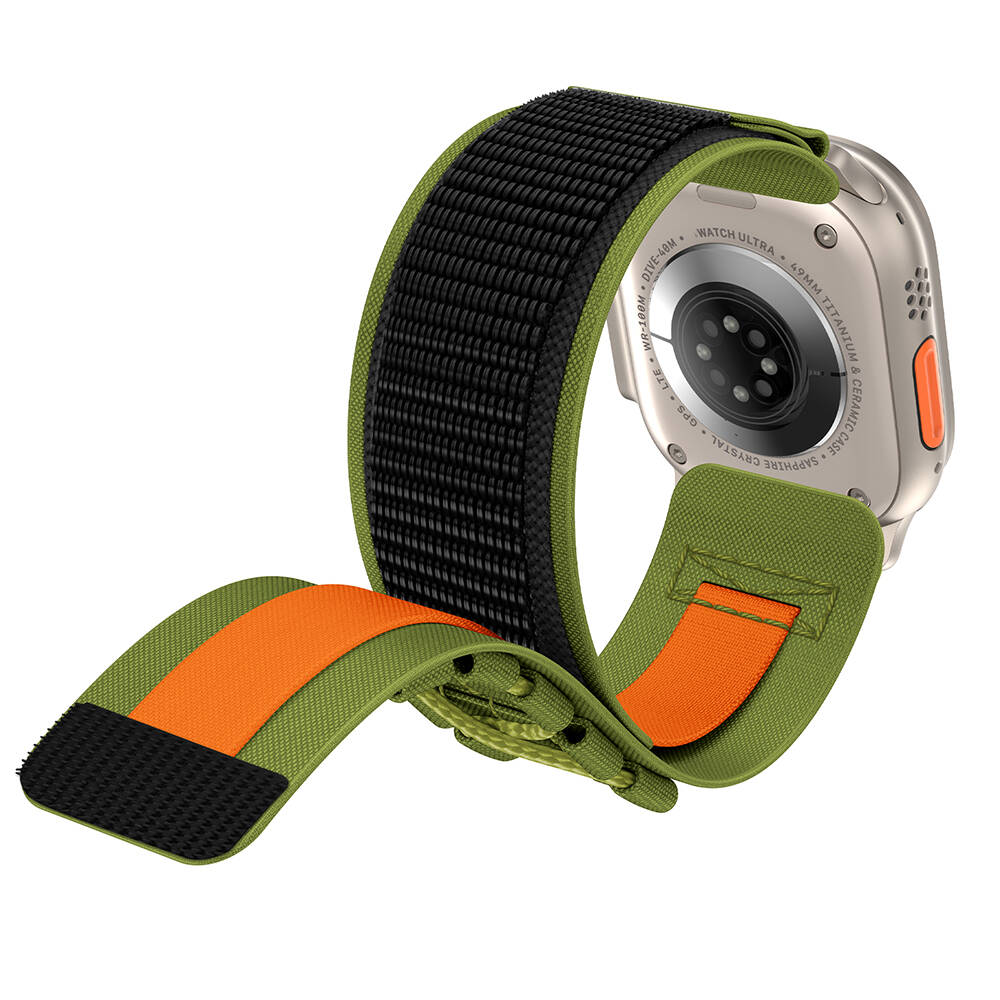 Apple Watch 5 (44mm) Uyumlu Hasır Kumaş Kordon-99
