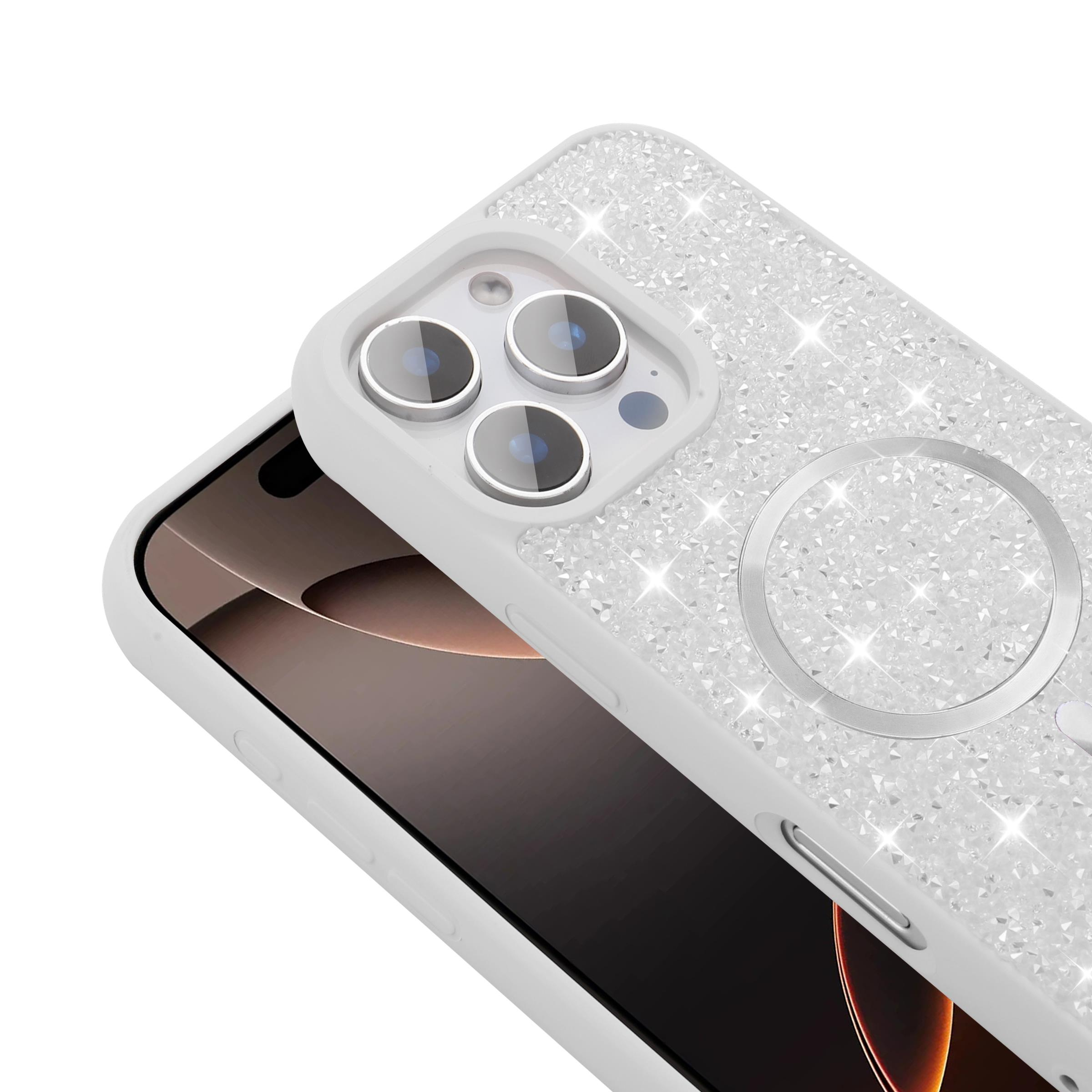 Apple iPhone 16E Uyumlu Magsafe Özellikli Taş Kabartmalı Lime Kapak