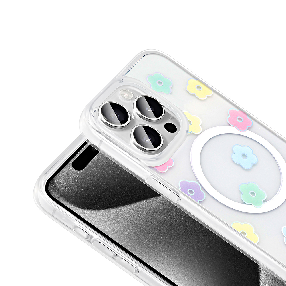 Apple iPhone 15 Pro Uyumlu Magsafe Özellikli Folk Kapak