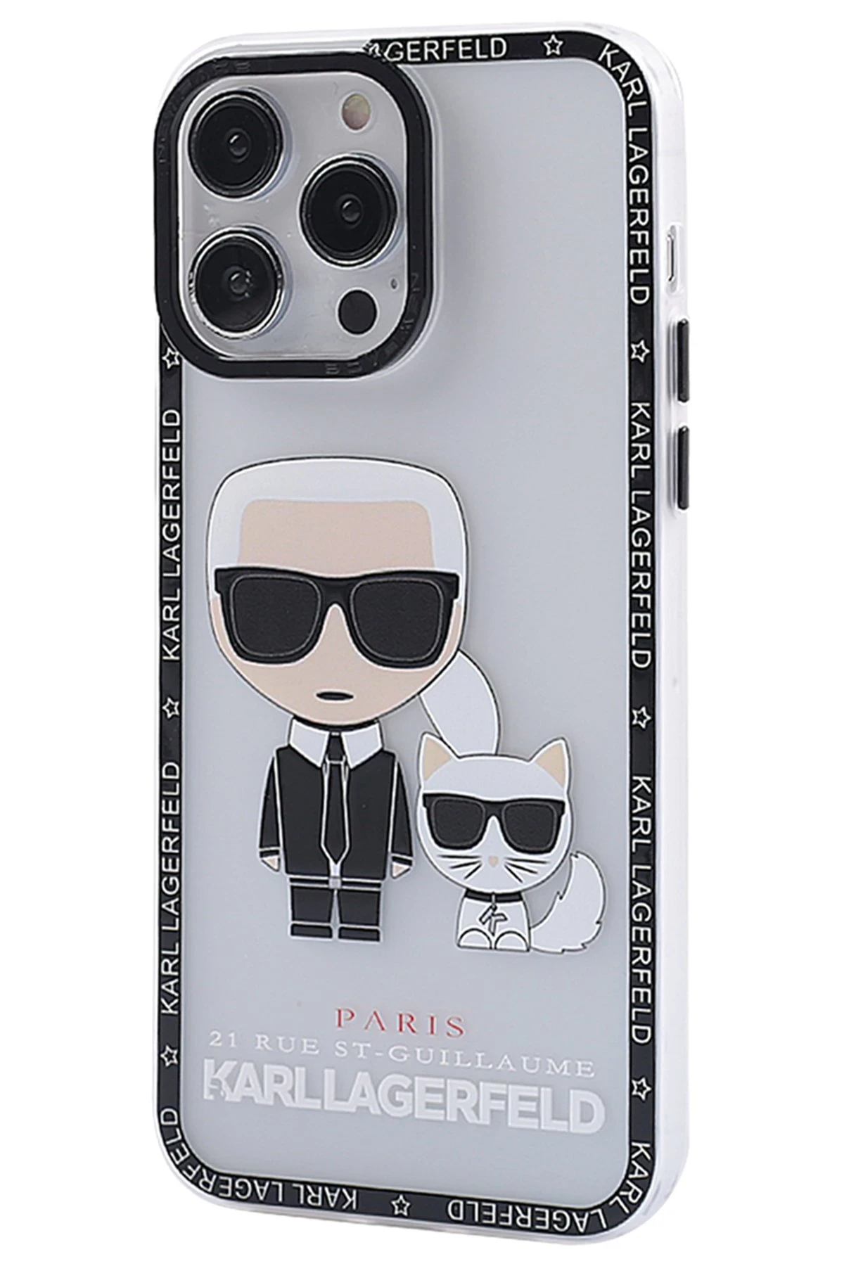 Apple iPhone 13 Pro Max Uyumlu Desenli Prada Kapak