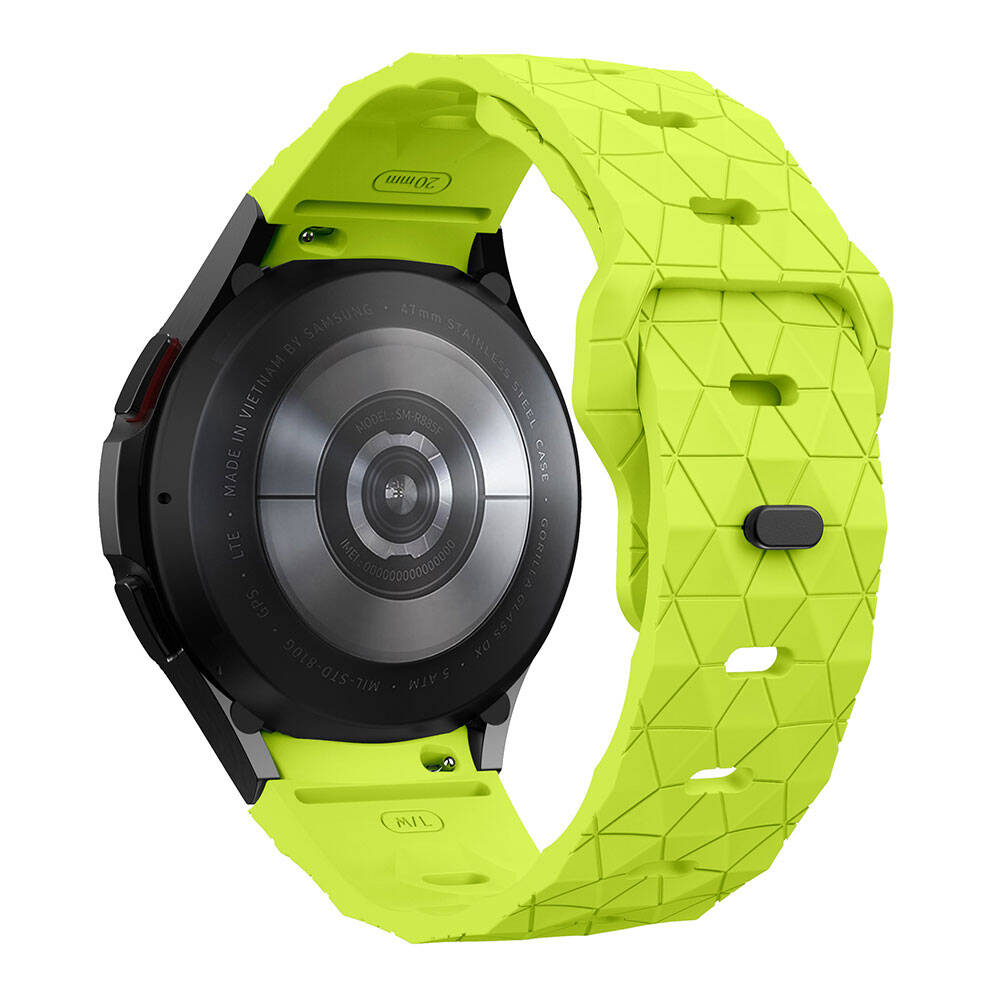 Galaxy Watch FE Uyumlu (20mm) Yeni Tasarım Silikon Kordon-116