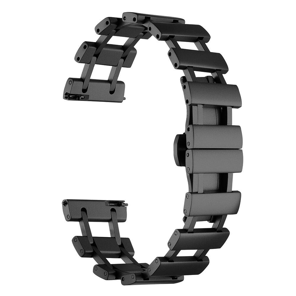 Honor Watch GS 3 (46mm) Uyumlu (22mm) Ray Tasarımlı Metal Kordon-96
