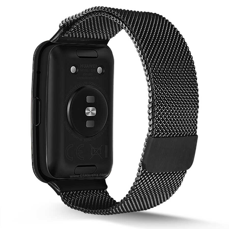 Huawei Watch Fit Uyumlu Hasır Metal Kordon-01