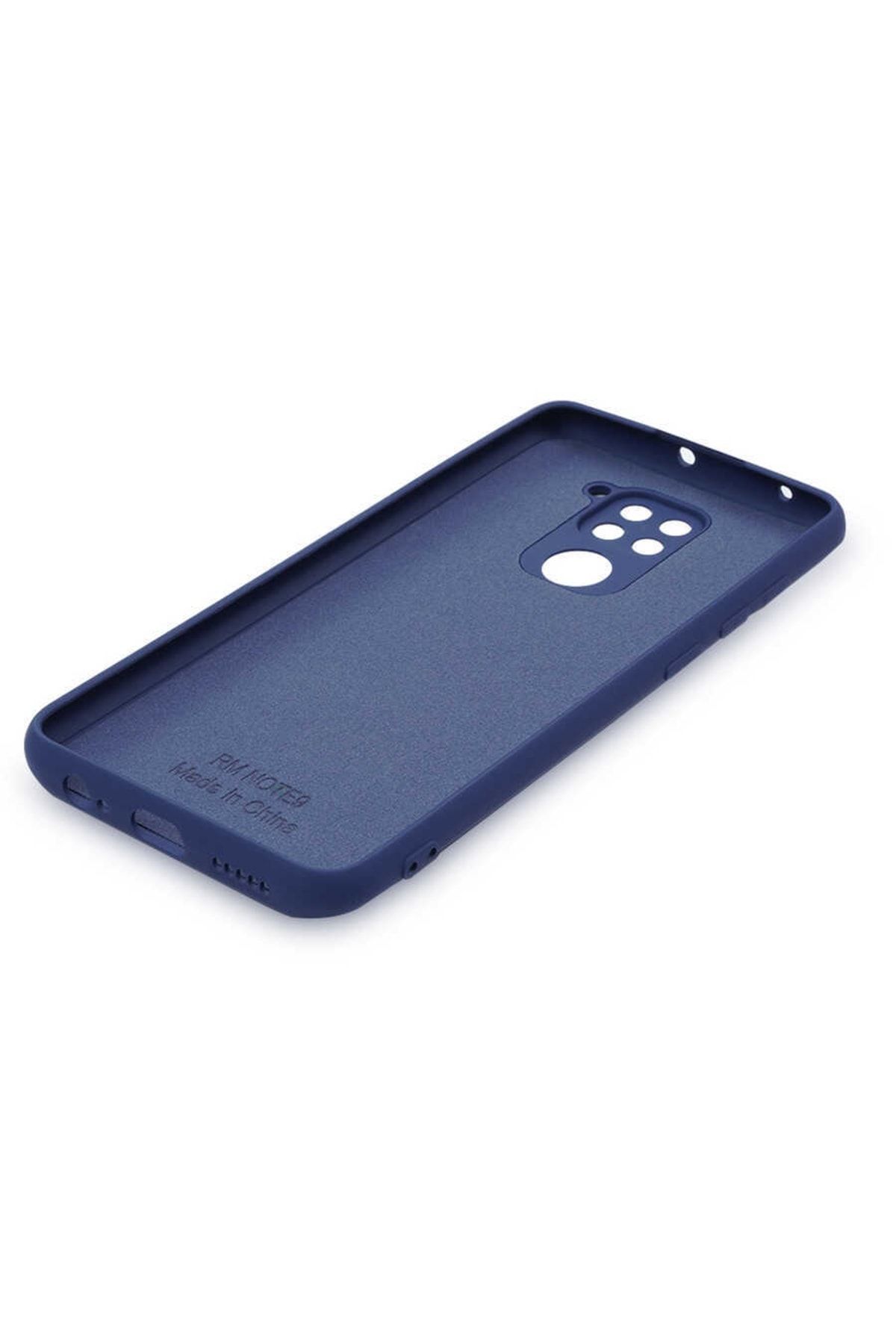 Xiaomi Redmi Note 9 Için Kadife Iç Yüzeyli Soft Mara Lansman Silikon Kılıf Lila
